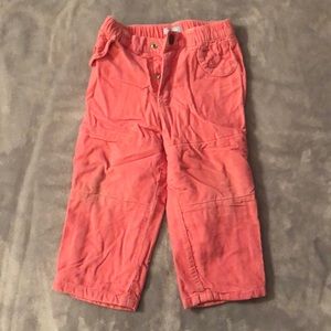 Lands End Pink Lined Corduroys